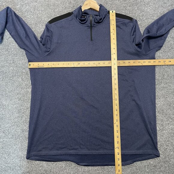 Spyder Active 1/4 Zip Pullover Men's XL Navy Mock Neck ProWeb Wicking Logo - Picture 6 of 6